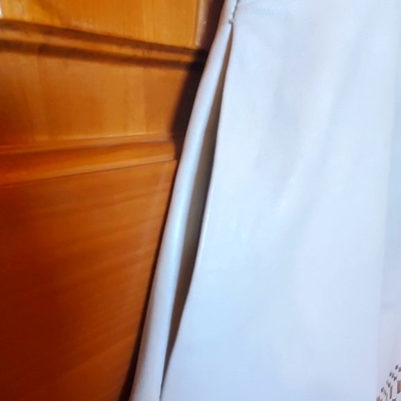 Parker White Leather Dress - Picture 7 of 8